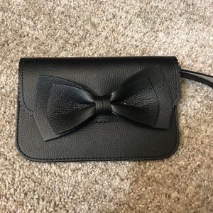 Kate Spade Black Wristlet with Bow